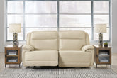 Bay Furniture Gallery - Ashley Furniture - Double Deal Sectional - 7-Piece Reclining Sectional with 2 Consoles / Almond - U13001S9